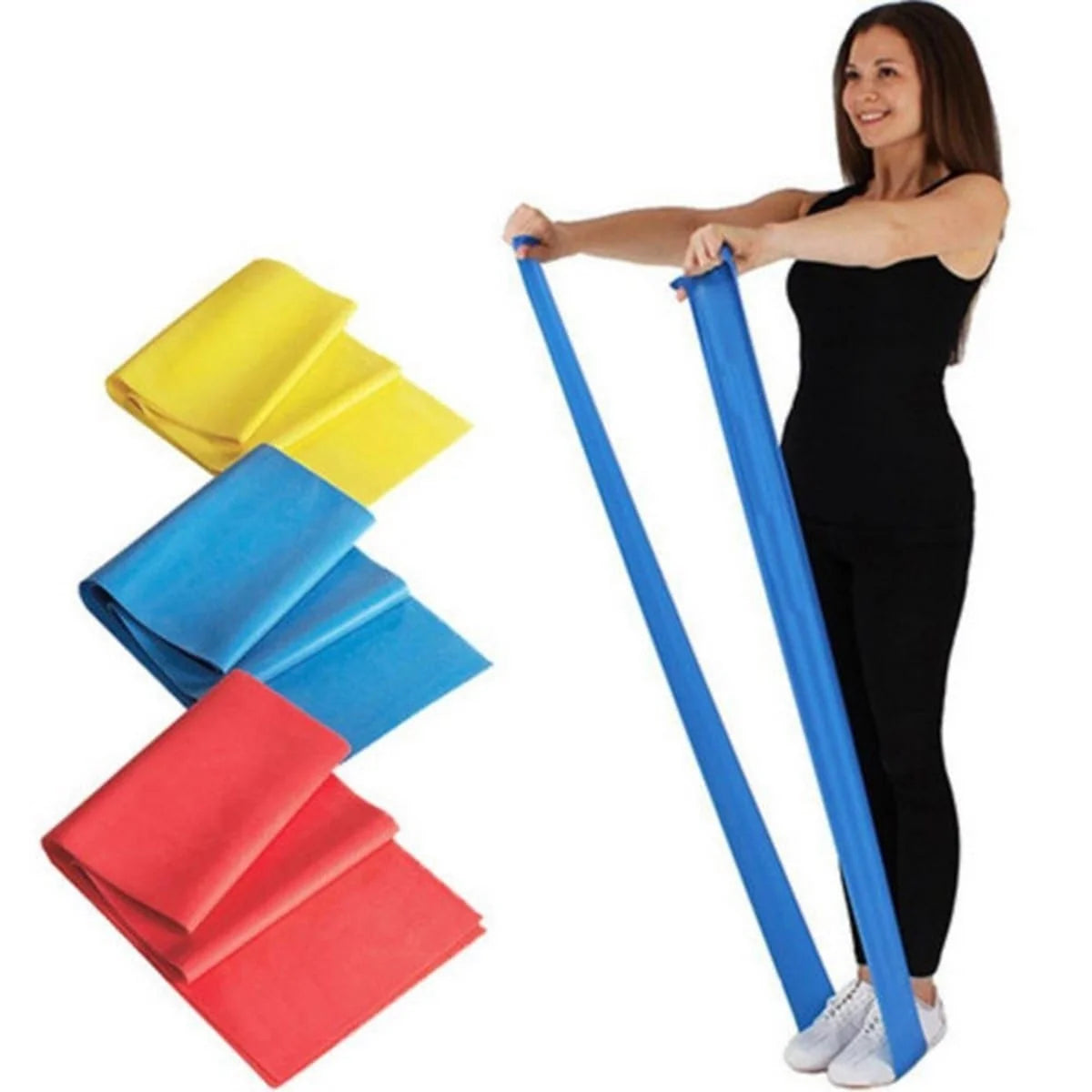 Exercise [Light] | Thera Band for Physio | Latex Resistance Band for Workout | Stretching Bands for Exercise Band for Cardio, Strength Training, Home Workout, Gym & Yoga | Green
