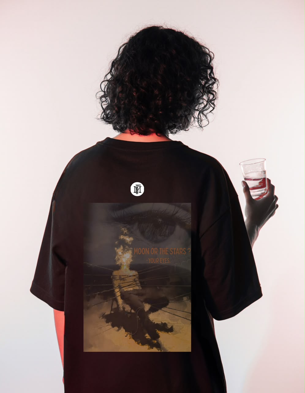 Oversize T-shirt, Eyes on Fire - Midnight Drop