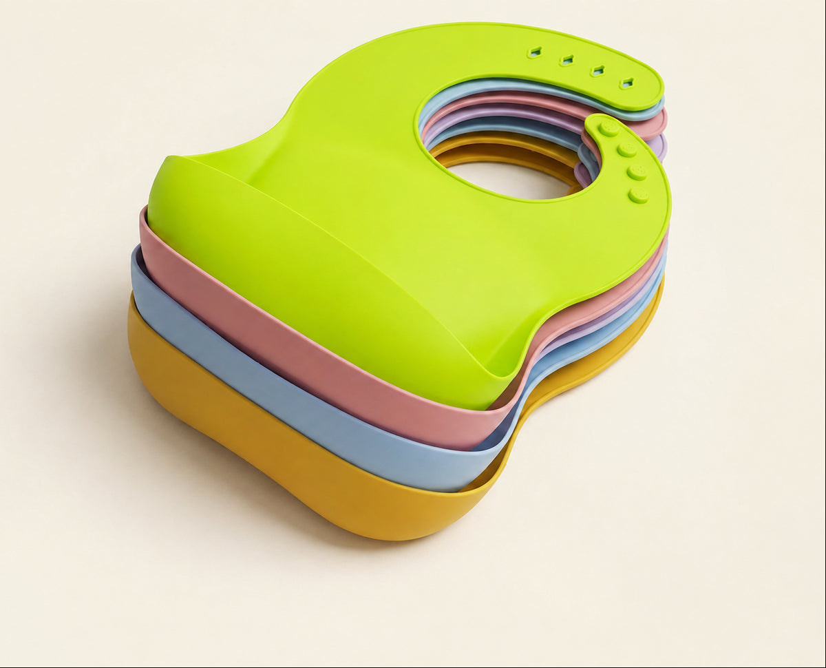 Silicon Ultralight pocket bibs for babies