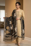 Designer ZDot Classic Unstitched suit with georgette dupatta