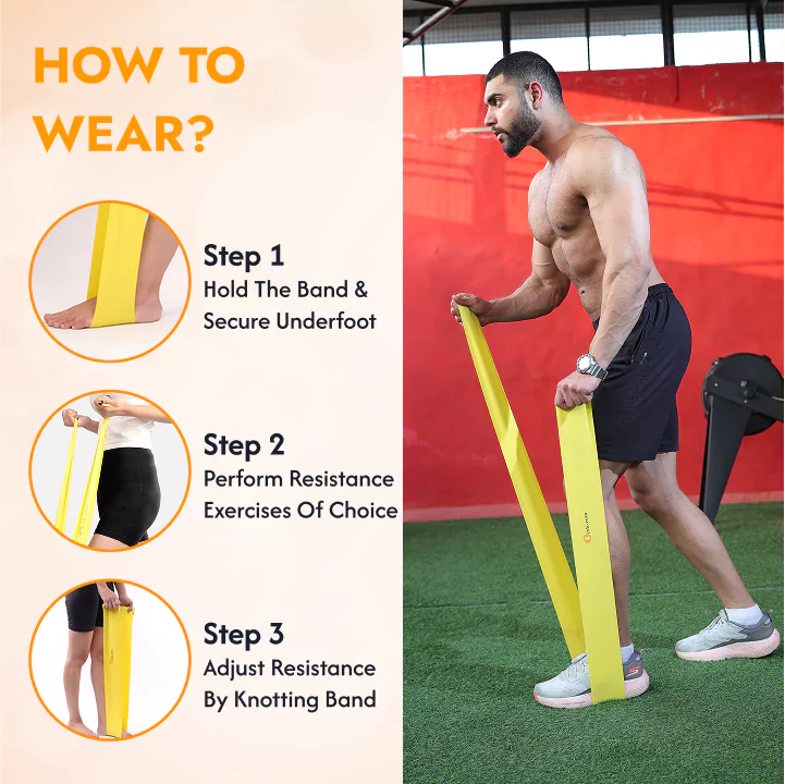 Exercise [Light] | Thera Band for Physio | Latex Resistance Band for Workout | Stretching Bands for Exercise Band for Cardio, Strength Training, Home Workout, Gym & Yoga | Green