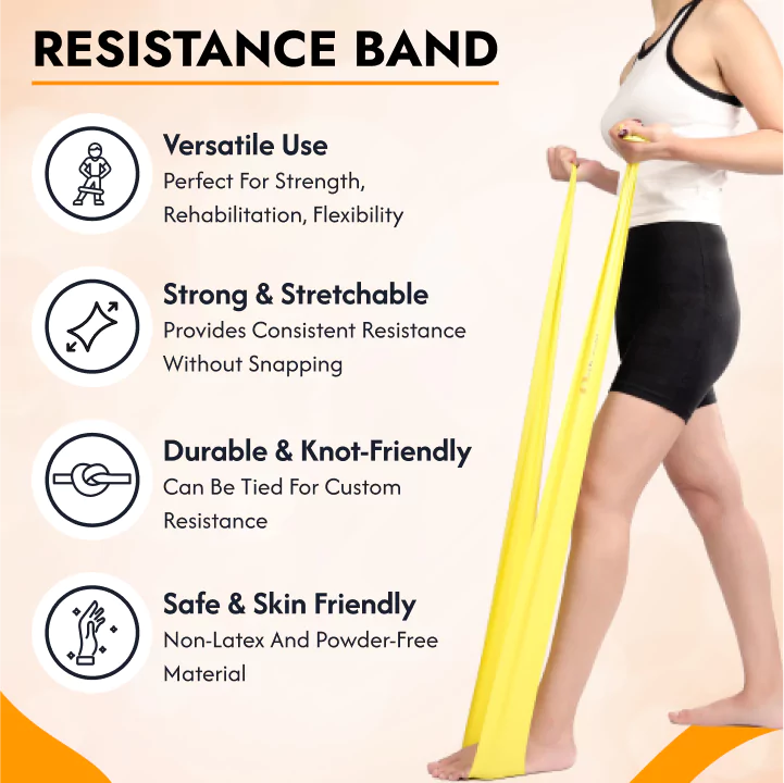 Exercise [Light] | Thera Band for Physio | Latex Resistance Band for Workout | Stretching Bands for Exercise Band for Cardio, Strength Training, Home Workout, Gym & Yoga | Green